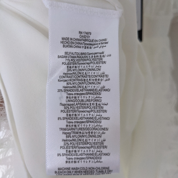 NEW BCBGMAXAZRIA x REVOLVE Off White Strapless Corset Ruffle Tiered Mini Dress 2 - Picture 10 of 10